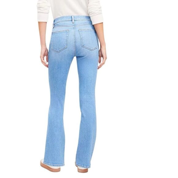 Loft Boot Cut mid rise denim jeans light Wash Size 8 - Picture 2 of 16